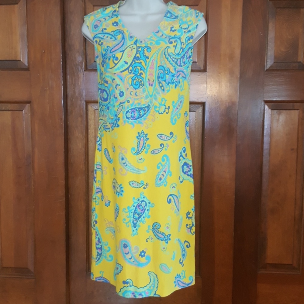 Isaac mizrah dress yellow size xxx summer